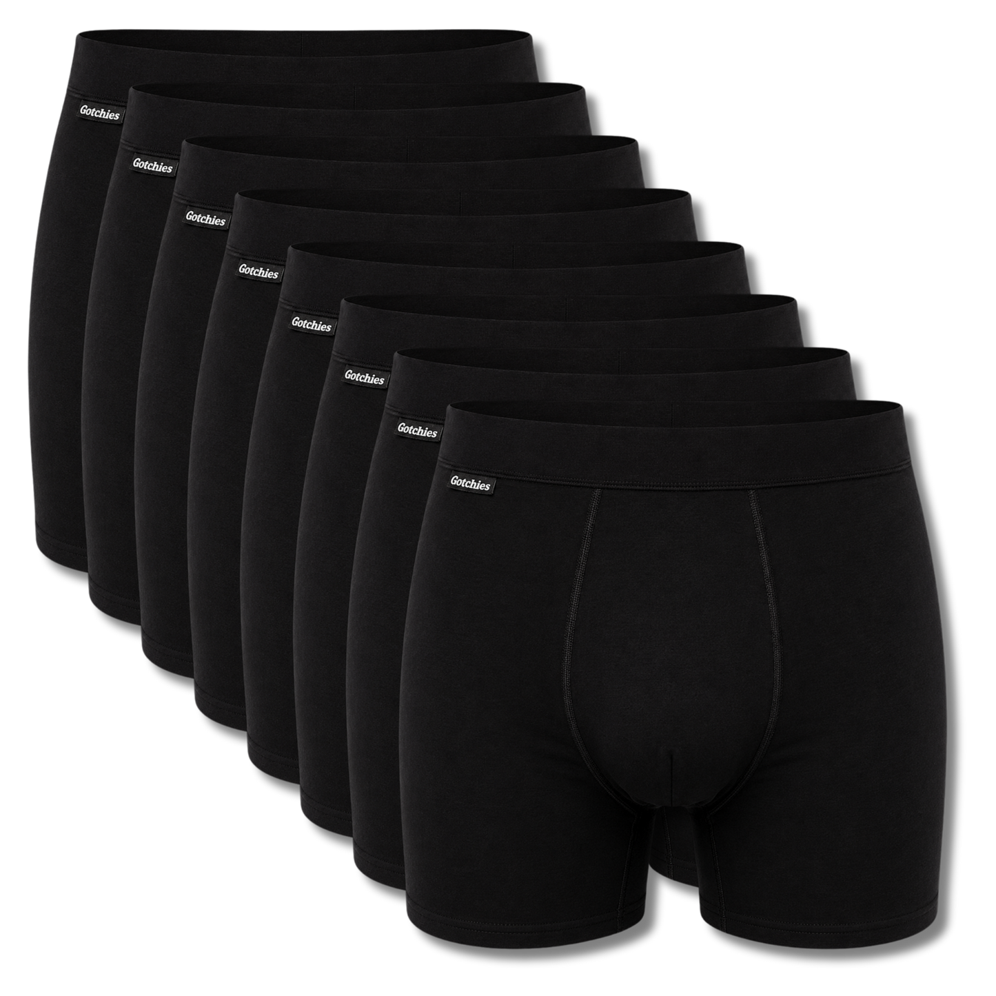 Organic Cotton No-Fly Boxer Briefs - Eight Pack