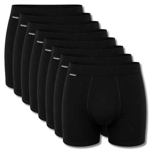 Organic Cotton No-Fly Boxer Briefs - Eight Pack
