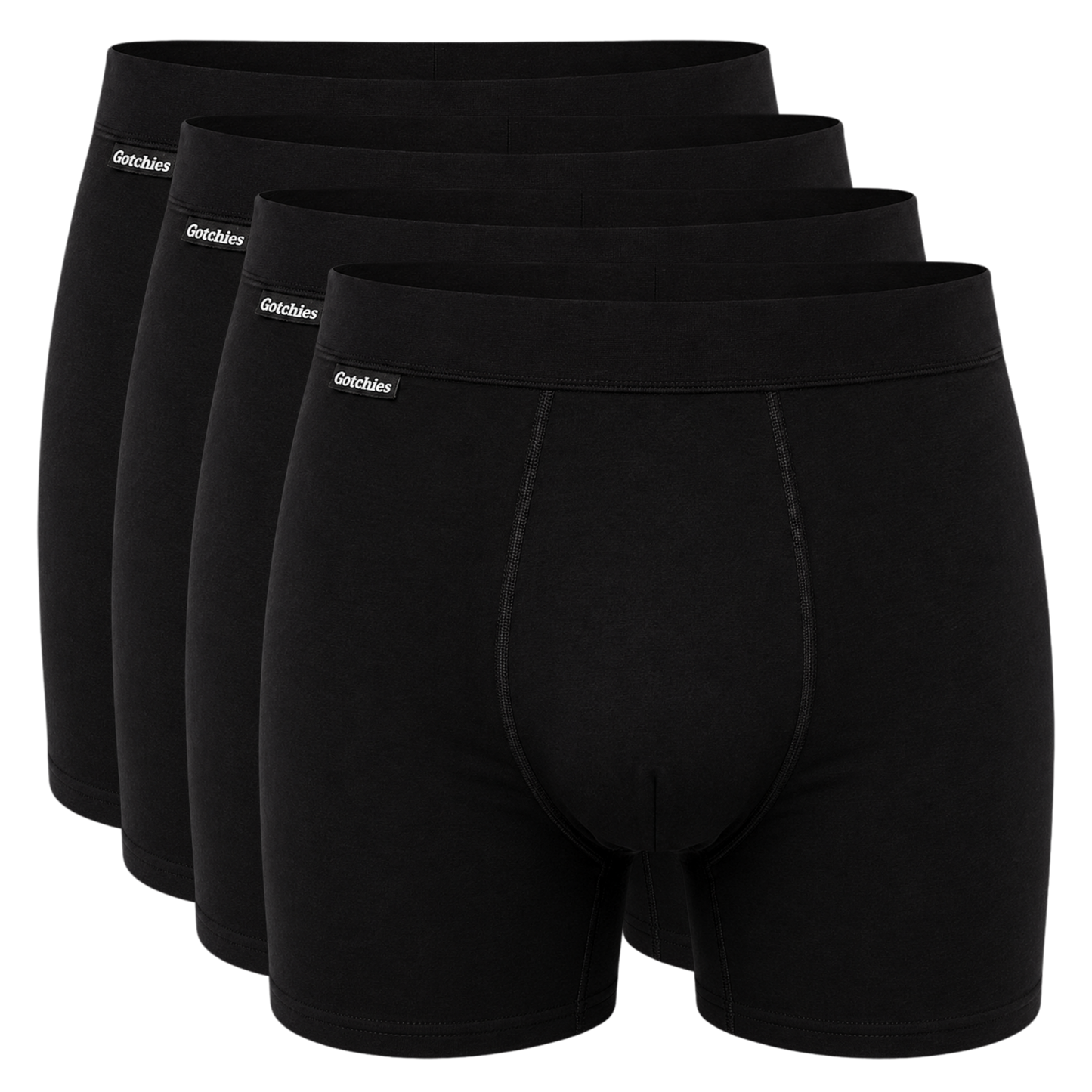 Organic Cotton No-Fly Boxer Briefs - Four Pack